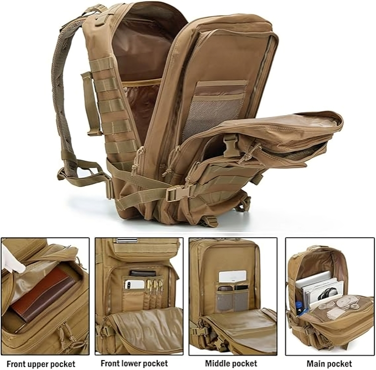 Mochila Militar Táctica 50L "Fuerza Extrema"