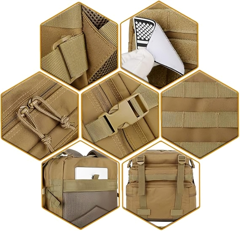 Mochila Militar Táctica 50L "Fuerza Extrema"